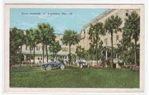 Hotel Magnolia Cars St Augustine Florida 1920s postcard