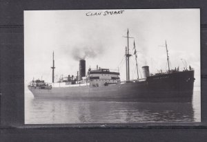 SHIP,  CLAN STUART , 1916, CLAN LINE, ppc., REPRINT.