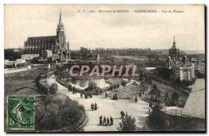 Old Postcard Environs de Rouen Bonsecours View Plateau