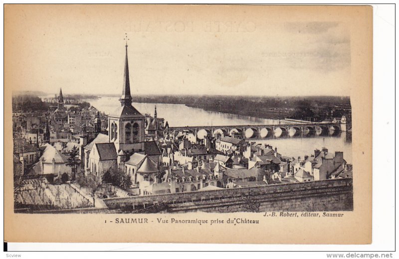 Vue Panoramique Prise Du Chateau, SAUMUR (Maine Et Loire), France, 1900-1910s