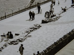North Tyneside WHITLEY BAY Promenade & Paddling Pool & Stream c1962 RP Postcard