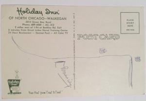 Holiday Inn North Chicago Waukegan Illinois Postcard RPPC