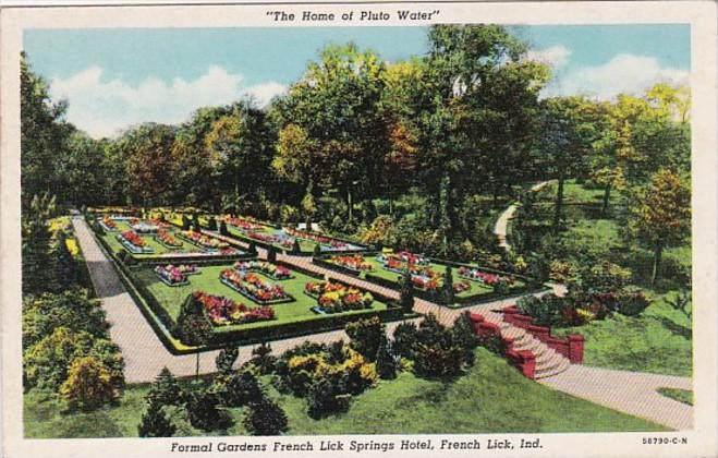 Indiana French Lick Formal Gardens French Lick Springs Hotel Curteich