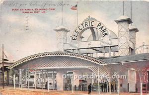 Main Entrance, Electric Park Kansas City, Missouri, MO, USA 1908 