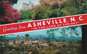 North Carolina Greetings From Asheville 1959