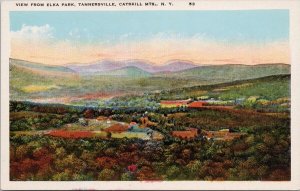 Tannersville Catskills Mountains NY View fr Elka Park Unused Ruben Postcard H35 