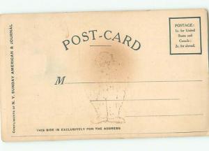 1906 Special Comic Postcard REVEAL THE IMAGE BY USING HEAT IRON AB8368