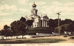 Court House - Vicksburg, Mississippi 1906 postcard