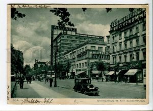 289696 GERMANY BERLIN Saarstrasse Hotel preussischer Hof CAR 1936 ADVERTISING