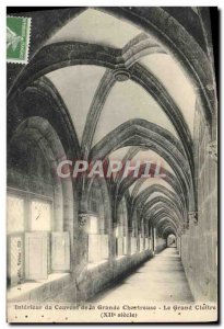 Old Postcard Paris Interior of the Grande Chartreuse Convent Grand cloister