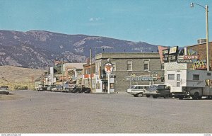 GARDINER, Montana, 1950-1960s; Street View, Texaco, The Town Fountain Cafe