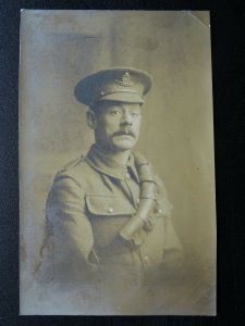 WW1 Portrait of Royal Artillery Soldier c1916 RP Postcard Photo George Connard