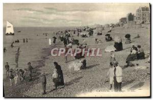 Old Postcard Cayeux The Beach