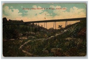 1907-15 Hocking Valley Electric R. R. Bridge Athens Ohio Postcard  