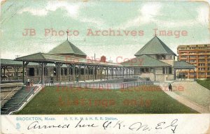 268695-Massachusetts, Brockton, NY NH & H Railroad Station, Tuck No 5566