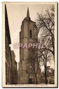 Old Postcard Beaugency Loiret steeple Saint Firmin