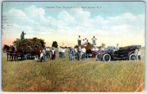 EAST AURORA, New York  NY   Harvest Time ROYCROFT FARM  1914  Postcard