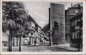 Germany Wernigerode am Harz Am Dullenturm Vintage Postcard C119