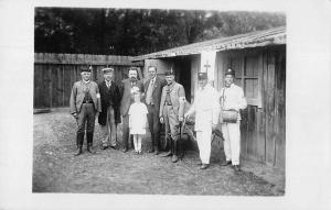 Red Cross Medics Doctors and Little Girl Real Photo Vintage Postcard JE229861