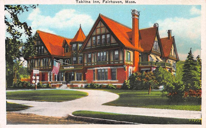 Tabitha Inn, Fairhaven, Massachusetts, Early Postcard, Unused