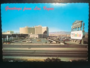 Vintage Postcard 1973 Greetings from Las Vegas Caesar's Palace Paul Anka Nevada
