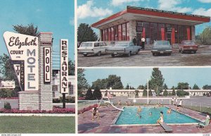 LONDON, Ontario, Canada, 1940-1960's; Elizabeth Court Motel, Highway 2, Swimming
