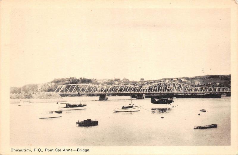 BR44478 Chicoutimi P Q Pont Ste Anne Bridge canada