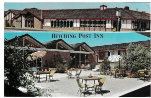 Hitching Post Inn Motor Hotel, Cheyenne, Wyoming, 1974 Chrome Splitview Postcard