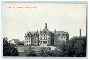 c1910s Holy Family Hospital, Manitowoc Wisconsin WI Unposted Postcard 