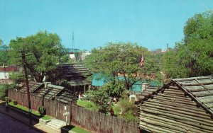 Nashville Tennessee TN, Fort Nashborough on Banks Cumberland River, Postcard