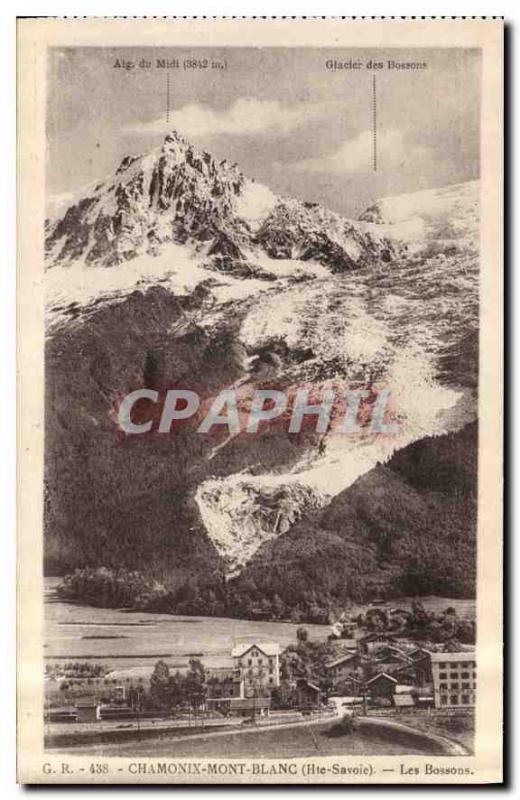 Old Postcard Chamonix Haute Savoie Les Bossons