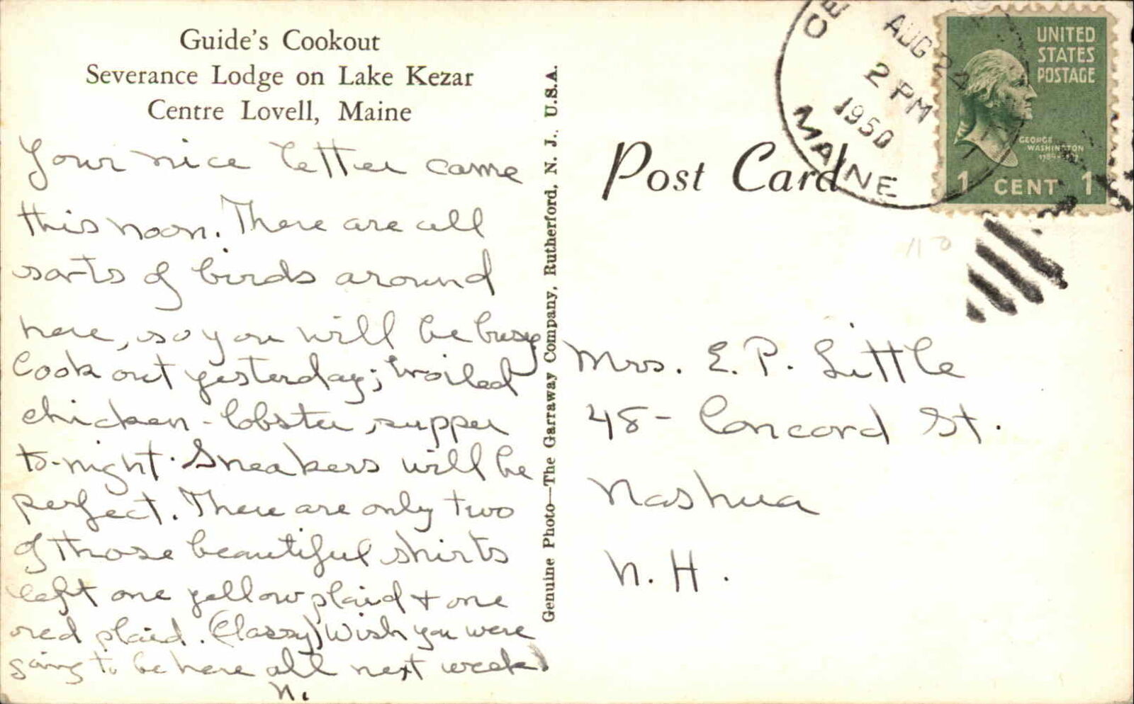 Camping Men Logs Building Fire? Centre Lovell ME Maine Real Photo