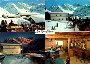 Sertig Dorfli, Switzerland  MOUNTAIN GUIDE INN Restaurant & Hotel  4X6 Postcard