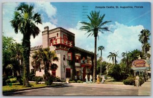 Vtg St Augustine Florida FL Zorayda Spanish Castle 1960s View Old Postcard
