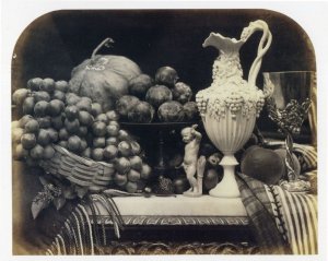 Parian Victorian 1860 Vase Roger Fenton Albumen Print Photo Postcard