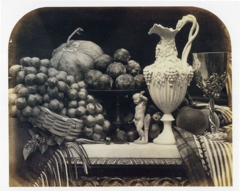 Parian Victorian 1860 Vase Roger Fenton Albumen Print Photo Postcard