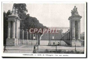 Versailles-Grid of & # 39Orangerie: The hundred steps Post Card Old