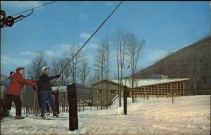 Galeton PA Skiing Denton Hill Ski-Tow Old Postcard