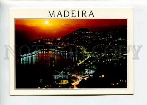 3142709 Portugal FUNCHAL Madeira Sunset NIGHT Old photo PC