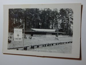 1970s ST PAULS EPISCOPAL CHURCH Woodville Texas RPPC Real Photo Postcard