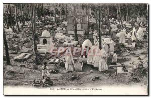 Algeria Algiers Old Postcard Arab Cemetery of el rattar