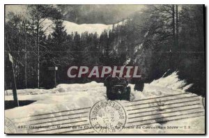 Old Postcard Chartreuse The Convent Road in Winter Automotive