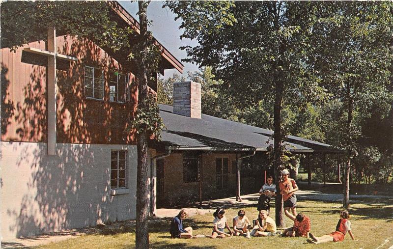 South Haven Michigan~Pilgrim Haven (Christian Conference)~Kids by Lodge~1950s Pc