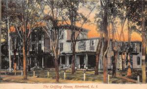 Riverhead Long Island NY Griffing House Street View Antique Postcard K27991