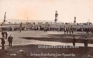 Sir Frances Drake Bowling Green Lawn Bowling Postal Used Unknown 