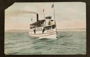 Steamer City of Keansburg New Jersey Postcard