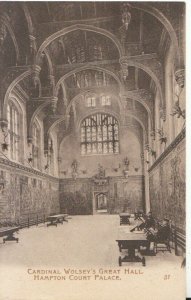 Middlesex Postcard - Hampton Court Palace - Cardinal Wolsey's Great Hall -TZ5613