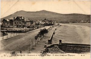CPA HENDAYE Boulevard et Villas de la plage-Le Mont Zaizquibel (412018)