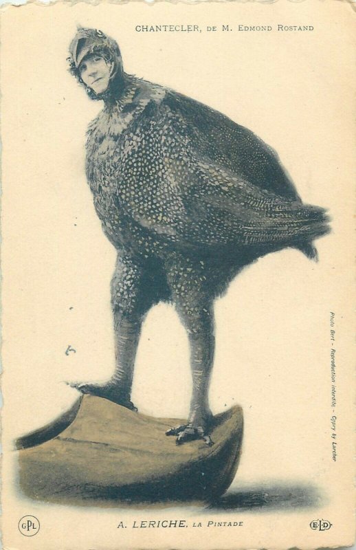Chantecler de M Edmond Rostand A. Leriche La Pintade guinea fowl theatre costume