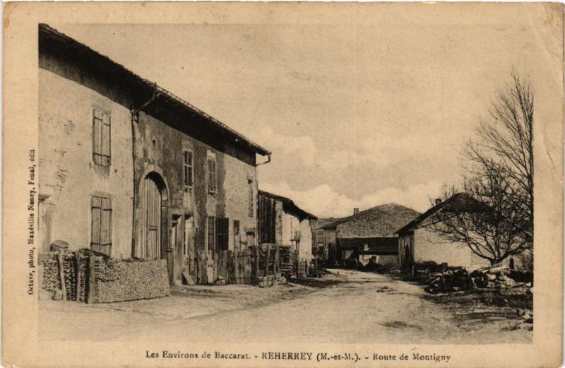 CPA  Reherrey - Les Environs de Baccarat - Route de Montigny  (483852)